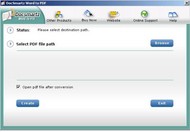 Docsmartz Word To PDF converter screenshot